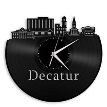 Decatur Skyline Vinyl Wall Clock - VinylShop.US