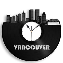 Vancouver Skyline Vinyl Wall Clock - VinylShop.US