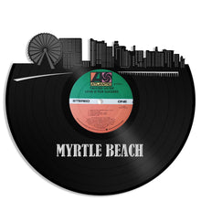 Myrtle Beach Skyline Vinyl Wall Clock - VinylShop.US