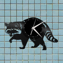 Raccoon Clock Raccoon Gift Record Clock Vinyl Record Clock Animal Clock Animal Home Decor Woodland Gift Raccoon Gift Kid's Room Wall Decor - VinylShop.US