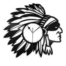 Indian Native Americans Vinyl Wall Clock