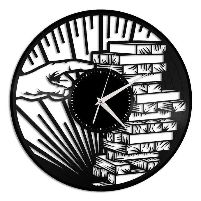 Jenga Vinyl Wall Clock