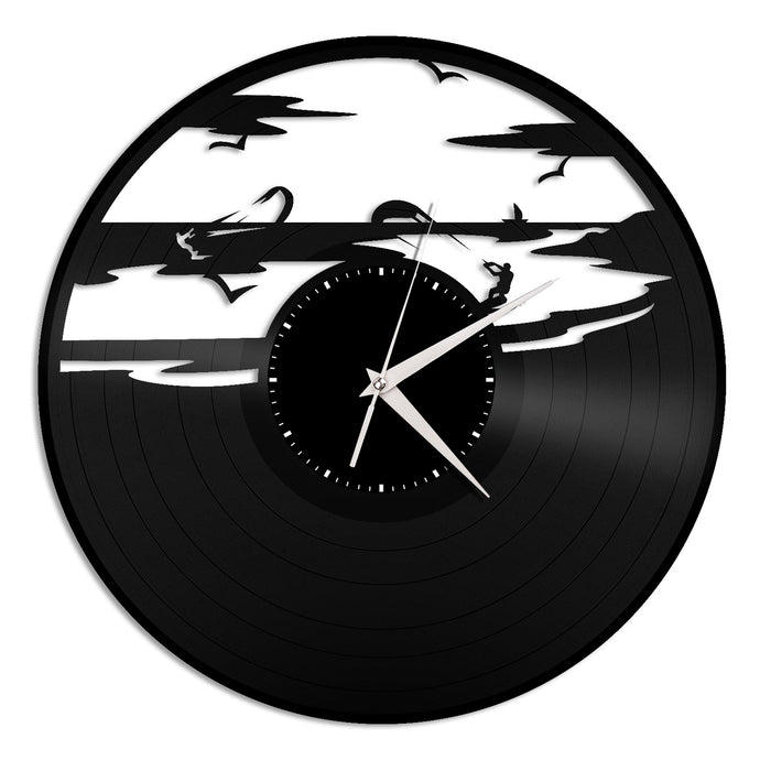 Kitesurfing Vinyl Wall Clock