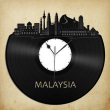 Malaysia skyline Vinyl Wall Clock - VinylShop.US