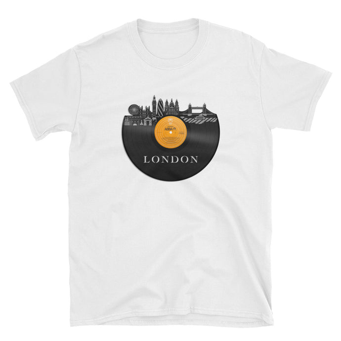 London Skyline Vintage Short-Sleeve Unisex T-Shirt