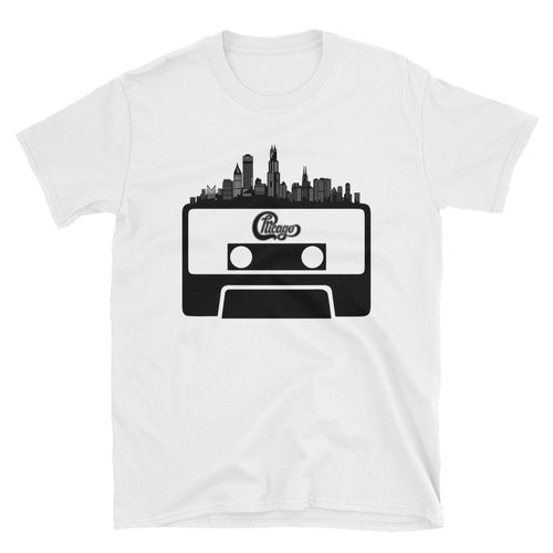 Chicago Cassette Illinois Skyline Tshirt