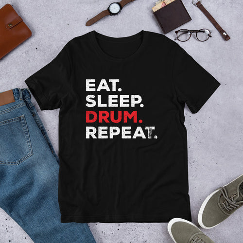 Eat Sleep Drum And Repeat Music Tshirt