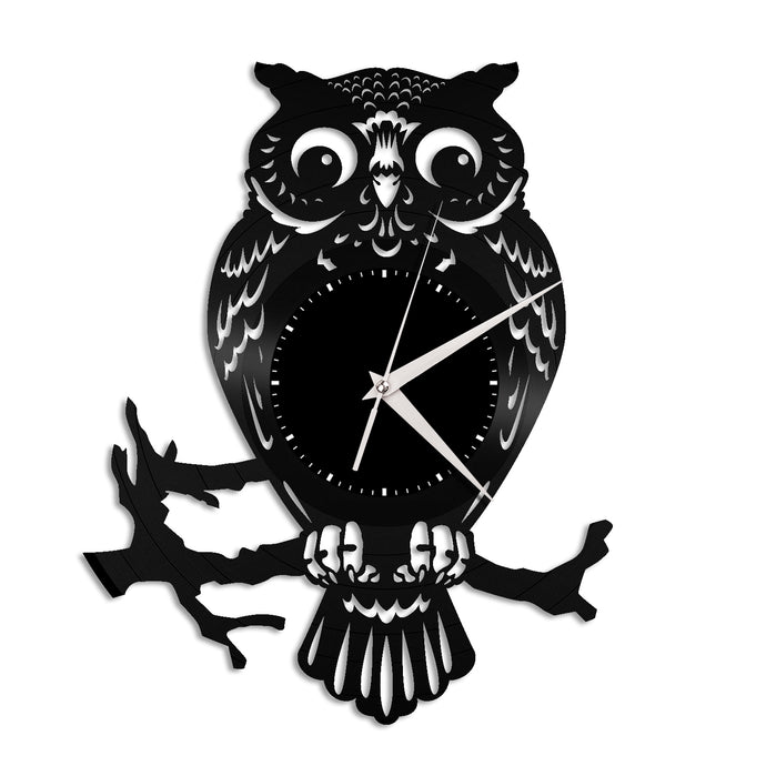 Owl Vinyl Wall Clock - VinylShop.US