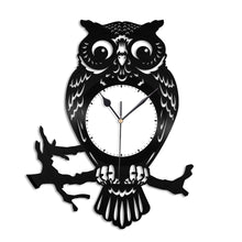 Owl Vinyl Wall Clock - VinylShop.US