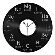 Periodic Table Vinyl Wall Clock