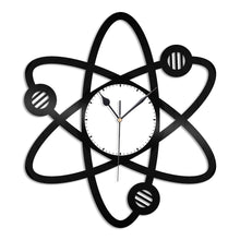 Science Atom Wall Clock