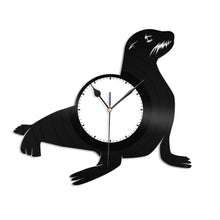 Sea Lion Vinyl Wall Clock