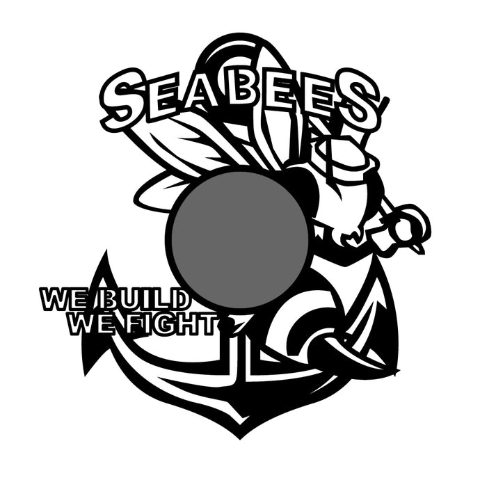 Seabees CLOCK BL/ BL