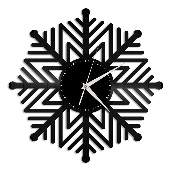 Snowflake Vinyl Wall Clock