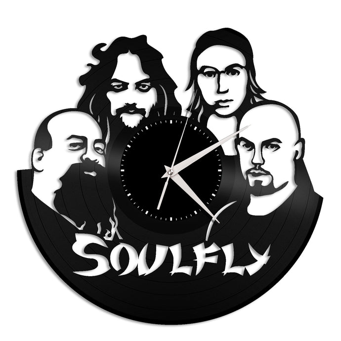 Soulfly Heavy Metal Band Vinyl Wall Clock - VinylShop.US