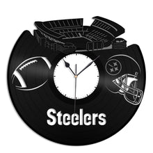 Steelers Pittsburgh football Vinyl Wall Clock - VinylShop.US