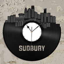 Sudbury Canada Skyline Vinyl Wall Clock - VinylShop.US