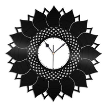 Sunflower Head Vinyl Wall Clock