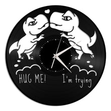 Trex Love You This Much Vinyl Wall Clock