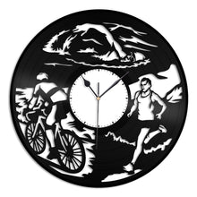 Triathlon Vinyl Wall Clock