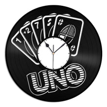 Uno Game Vinyl Wall Clock