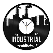 Industrial Vinyl Wall Clock