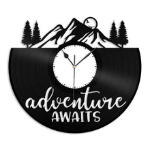 Adventure Awaits Vinyl Wall Clock