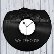 Whitehorse Skyline Vinyl Wall Clock - VinylShop.US