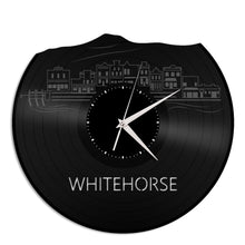 Whitehorse Skyline Vinyl Wall Clock - VinylShop.US
